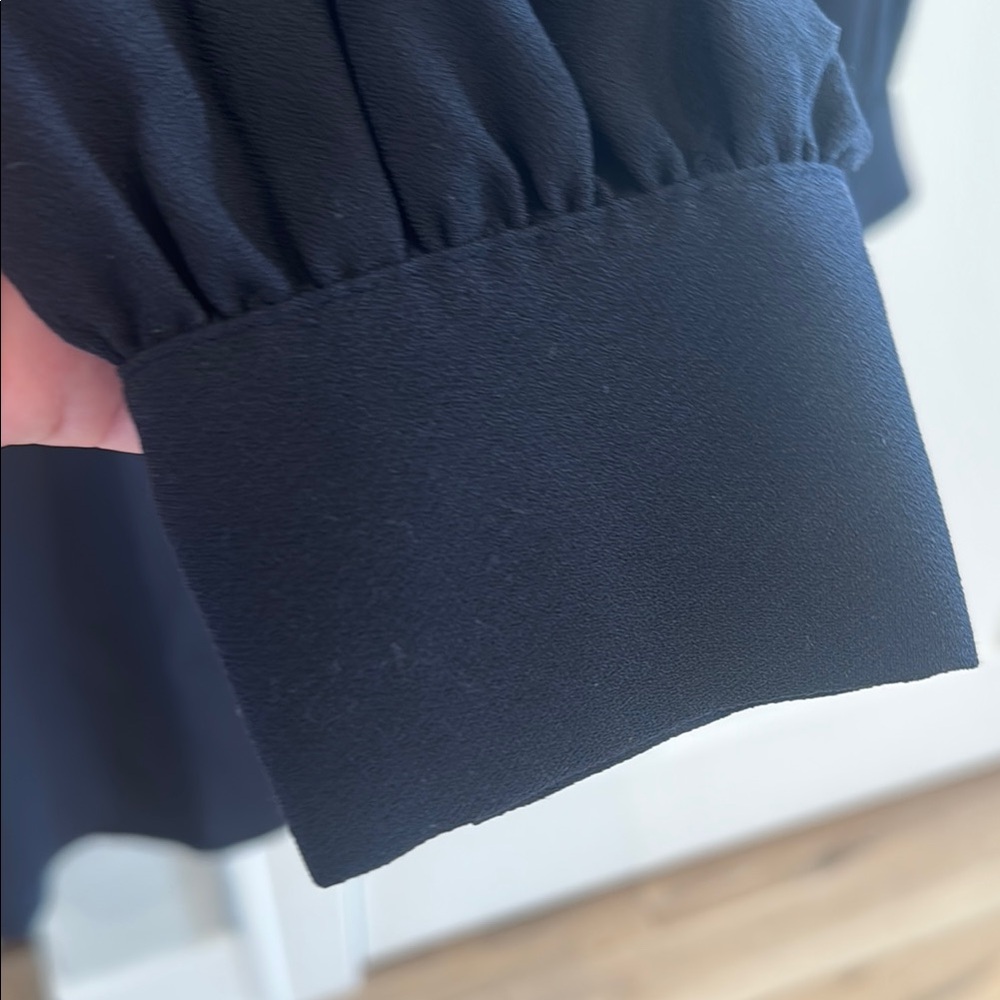 Ann Taylor Midnight Blue Long Sleeve Dress - Picture 4 of 5